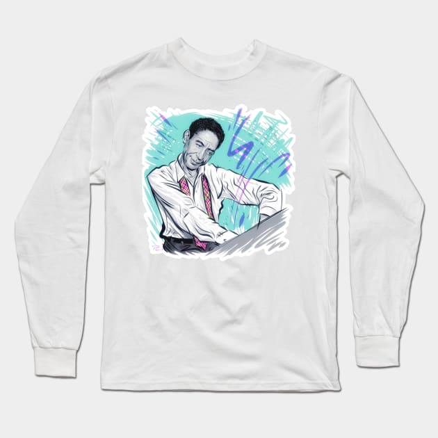 Jelly Roll Morton - An illustration by Paul Cemmick Long Sleeve T-Shirt by PLAYDIGITAL2020